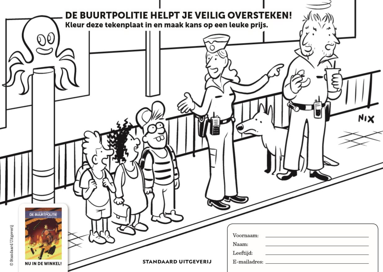 Kleurwedstrijd Buurtpolitie